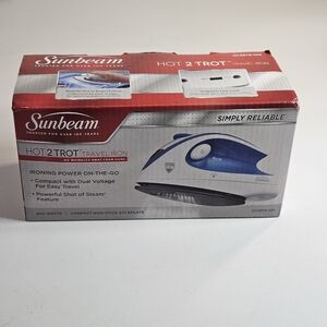 Sunbeam "HOT 2 TROT" Travel Iron...NEW